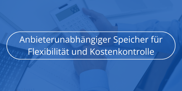 Anbieterunabhängiger Speicher für Flexibilität und Kostenkontrolle Novabackup
