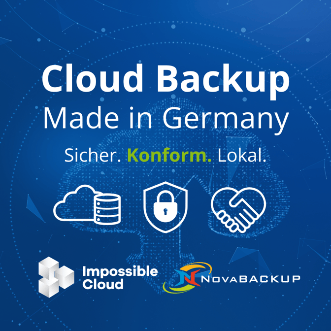 Cloud Backup NovaBACKUP und Impossible Cloud Release