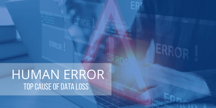 human error is the top cause for data loss