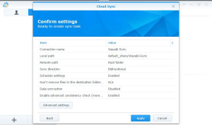 Confirm Settings