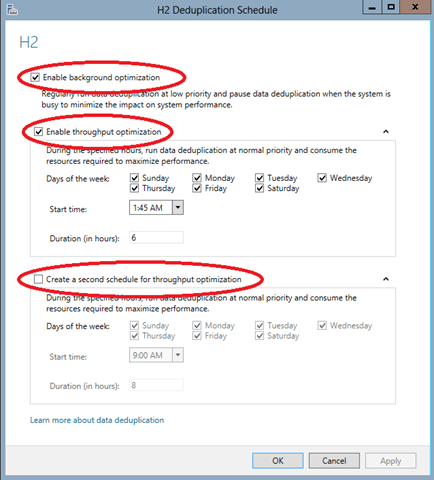 Schedule Deduplication