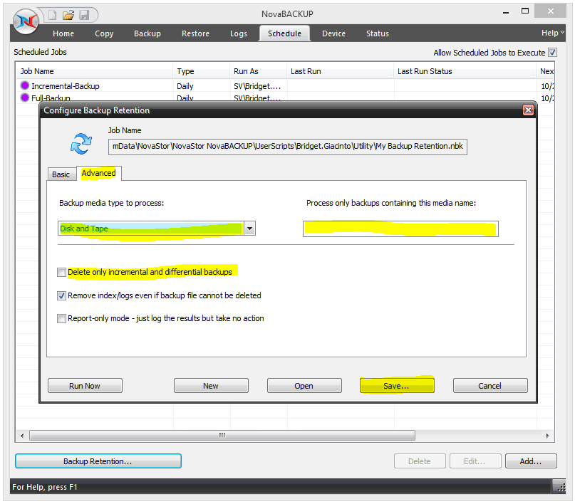 How to Set Up Backup Retention to Purge Older Backups