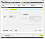 Captura de pantalla de NovaBACKUP: Programar la retención de copias de seguridad