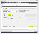 Captura de pantalla de NovaBACKUP: Programar el tiempo de retención de copias de seguridad