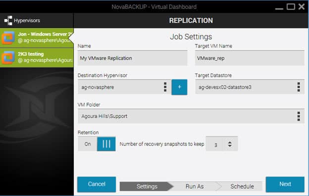 Replicate VMware Virtual Machine