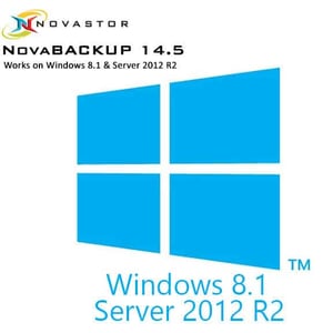 NovaBACKUP 14.5 works on Windows 8.1