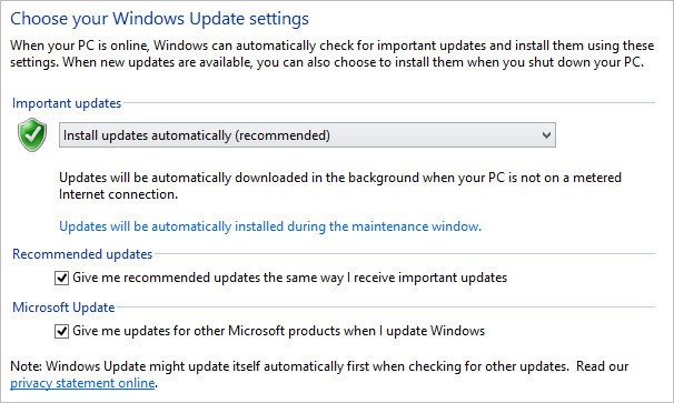 Automatic Windows Updates