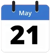 May 21 Calendar Icon ENG