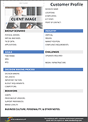 Customer Profile Template