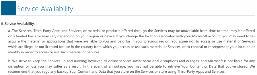 ServiceAvailability