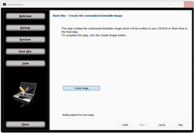 Boot disc - create image