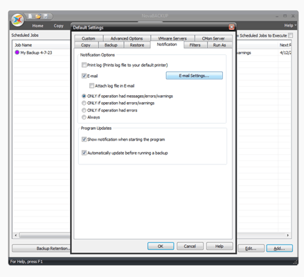 Email-Settings