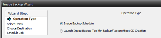 Image Backup Schedule