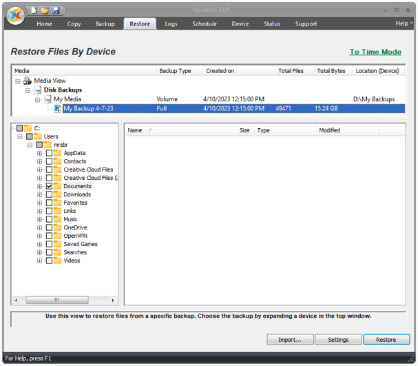 Restore-by-Device