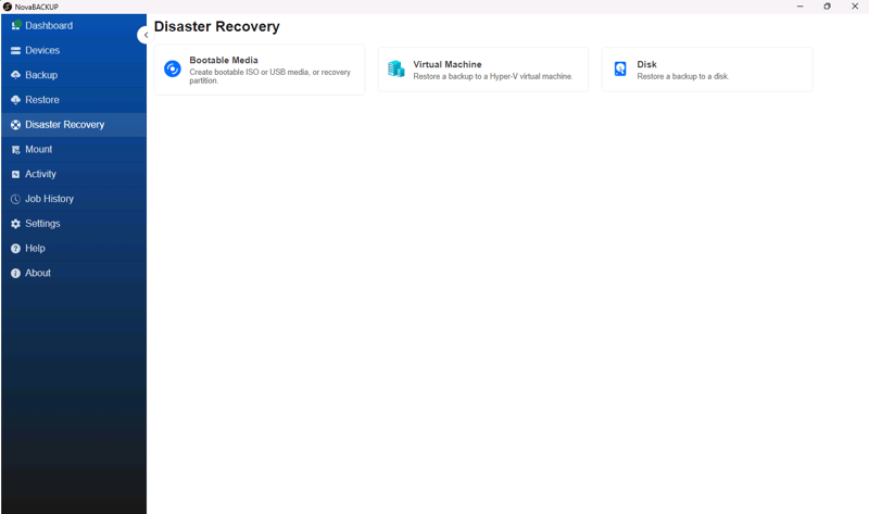 Recovery Media