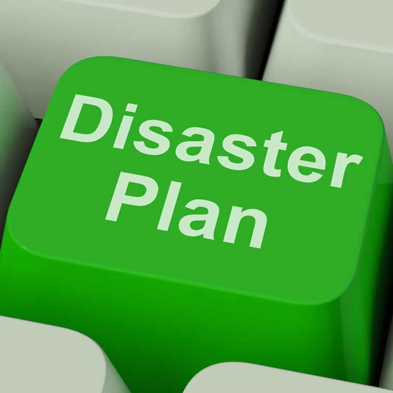 Organizations must create a disaster plan.